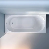Акриловая ванна AM.PM X-Joy W94A 180x80 см, пристенная, белая, с каркасом