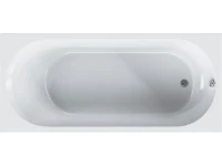 Акриловая ванна AM.PM X-Joy W94A 180x80 см, пристенная, белая, с каркасом