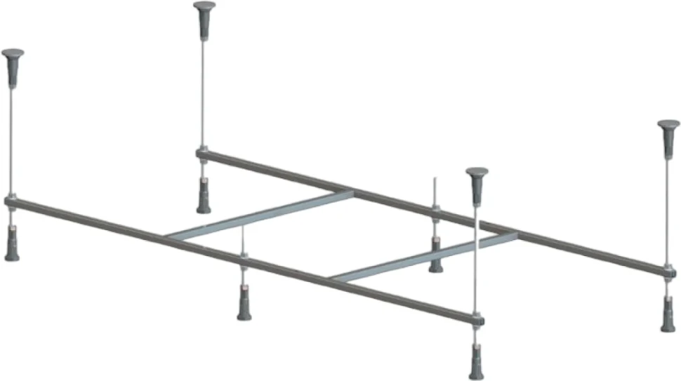 Акриловая ванна AM.PM X-Joy W94A 180x80 см, пристенная, белая, с каркасом