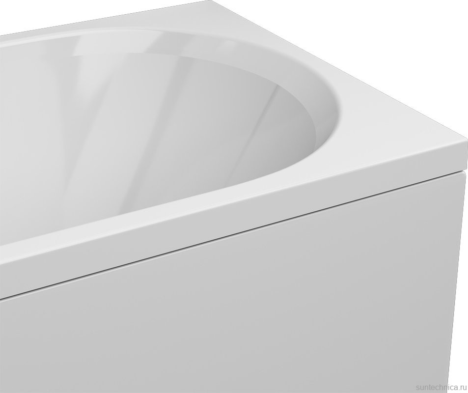 Акриловая ванна AM.PM X-Joy W94A 180x80 см, пристенная, белая, с каркасом