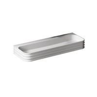 Раковина подвесная Abber Stein AS2651-1.0 100 матовая белая, прямоугольная, искусственный камень