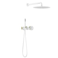 Душевой комплект Timo Saona SX-2359/16SM С ВНУТРЕННЕЙ ЧАСТЬЮ, с термостатом, белый матовый