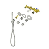 Душевой комплект Timo Saona SX-2359/16SM С ВНУТРЕННЕЙ ЧАСТЬЮ, с термостатом, белый матовый