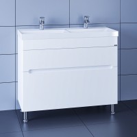 Тумба с раковиной СаНта Лондон 100/2 напольная