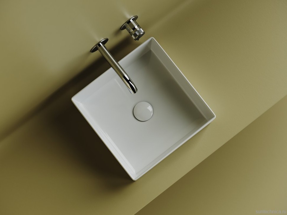 Накладная раковина Ceramicanova Element CN6068 белая глянцевая