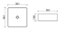 Накладная раковина Ceramicanova Element CN6068 белая глянцевая