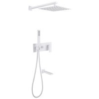 Душевой комплект Abber Daheim AF8217W С ВНУТРЕННЕЙ ЧАСТЬЮ, матовый белый