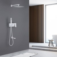 Душевой комплект Abber Daheim AF8217W С ВНУТРЕННЕЙ ЧАСТЬЮ, матовый белый