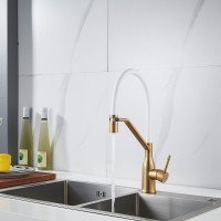 Смеситель для кухни Shevanik S343G-1 золотой сатин