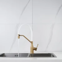Смеситель для кухни Shevanik S343G-1 золотой сатин Смеситель для кухни Shevanik S343G-1 золотой сатин