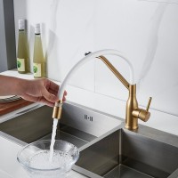 Смеситель для кухни Shevanik S343G-1 золотой сатин