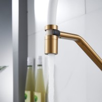 Смеситель для кухни Shevanik S343G-1 золотой сатин