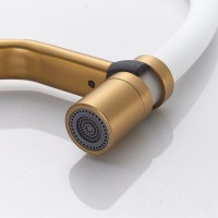 Смеситель для кухни Shevanik S343G-1 золотой сатин