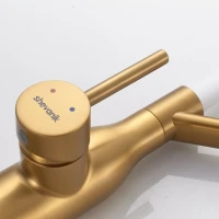 Смеситель для кухни Shevanik S343G-1 золотой сатин Смеситель для кухни Shevanik S343G-1 золотой сатин