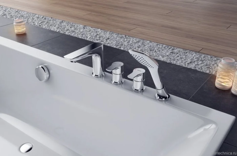Акриловая ванна Excellent Pryzmat Slim 170x75 см, встраиваемая, белая, с каркасом