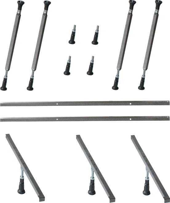 Акриловая ванна Excellent Pryzmat Slim 170x75 см, встраиваемая, белая, с каркасом