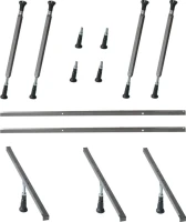 Акриловая ванна Excellent Pryzmat Slim 170x75 см, встраиваемая, белая, с каркасом