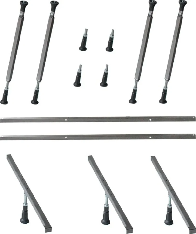 Акриловая ванна Excellent Pryzmat Slim 170x75 см, встраиваемая, белая, с каркасом