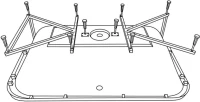 Акриловая ванна Excellent Pryzmat Slim 170x75 см, встраиваемая, белая, с каркасом