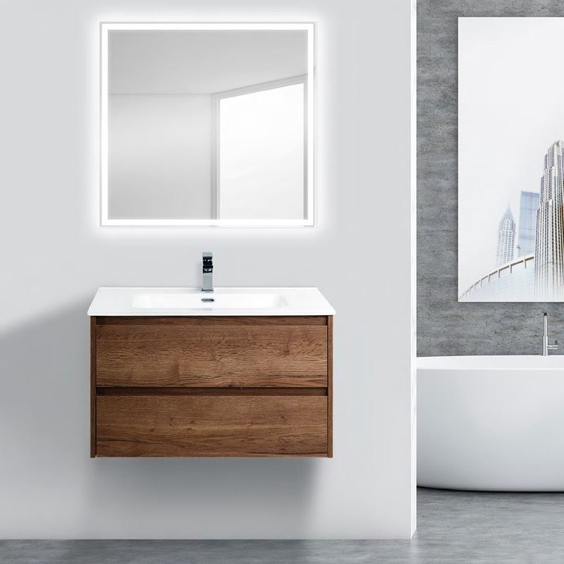 Мебель для ванной комнаты BelBagno Kraft 90 rovere tabacco