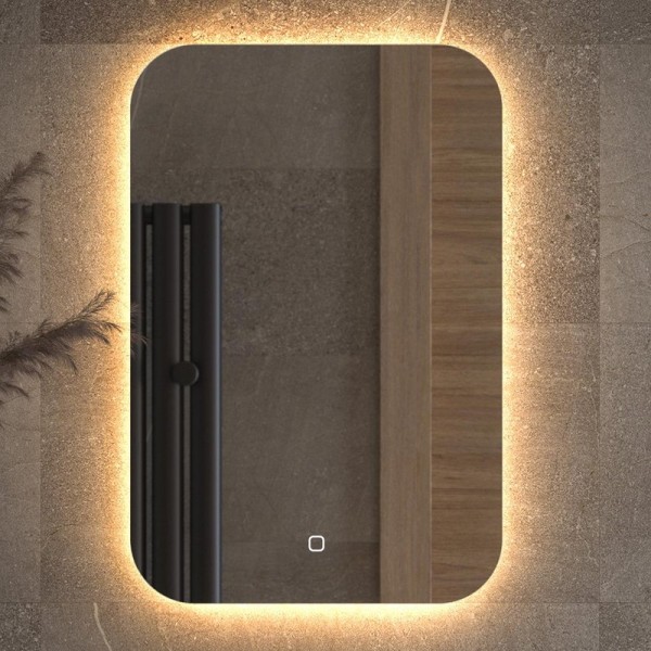 Зеркало Defesto Opti DF 2812S 40х60 с LED-подсветкой, 3000К, сенсорный выключатель