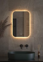 Зеркало Defesto Opti DF 2812S 40х60 с LED-подсветкой, 3000К, сенсорный выключатель