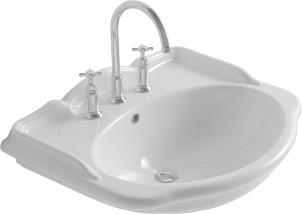 Раковина подвесная Globo Paestum PA006.BI*1 71 глянцевая белая, фаянс