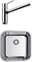 Комплект Мойка Omoikiri Omi 44-U/IF-IN Quadro нержавеющая сталь + Смеситель Hansgrohe Talis S