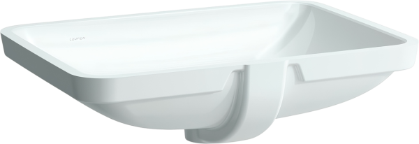 Мебельная раковина Laufen Pro S 8.1196.3.000.109.1 60 встраиваемая снизу, белая, без отверстий, прямоугольная, фарфор