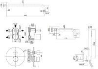 Душевой комплект Paffoni Light KITLIG019NO139 С ВНУТРЕННЕЙ ЧАСТЬЮ, черный матовый