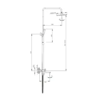 Душевая стойка Splenka S02 S02.24.06 черный
