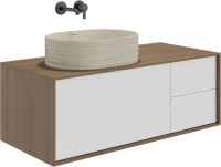 Накладная раковина KERAMA MARAZZI Sabbia 51 матовая песочная, овальная, фаянс