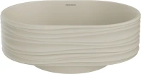Накладная раковина KERAMA MARAZZI Sabbia 51 матовая песочная, овальная, фаянс