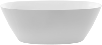 Акриловая ванна BelBagno BB77-1700-W0 170x80 см, отдельностоящая, белая, овальная, на ножках, с донным клапаном