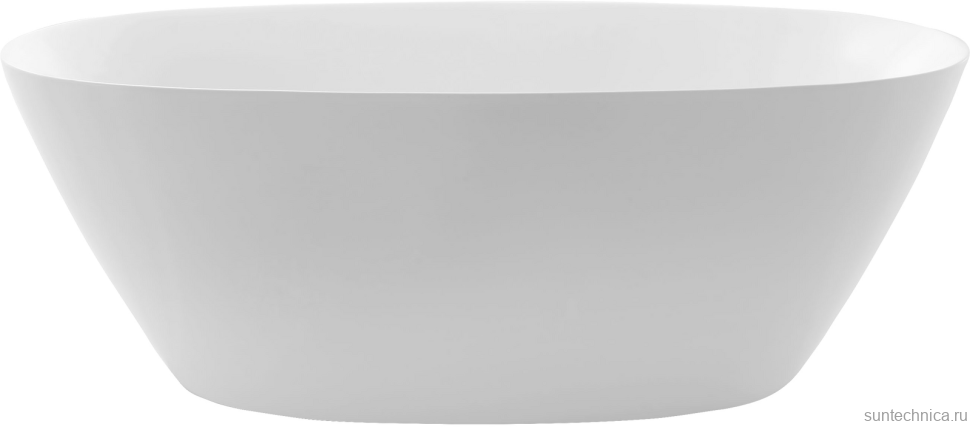 Акриловая ванна BelBagno BB77-1700-W0 170x80 см, отдельностоящая, белая, овальная, на ножках, с донным клапаном