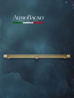 Душевой трап (лоток) AltroBagno Trave AltroBagnoTrave071221BG 80 см, решетка матовое золото, с сифоном
