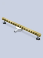 Душевой трап (лоток) AltroBagno Trave AltroBagnoTrave071221BG 80 см, решетка матовое золото, с сифоном