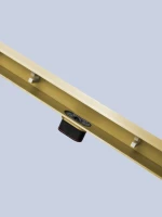 Душевой трап (лоток) AltroBagno Trave AltroBagnoTrave071221BG 80 см, решетка матовое золото, с сифоном