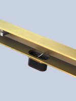 Душевой трап (лоток) AltroBagno Trave AltroBagnoTrave071221BG 80 см, решетка матовое золото, с сифоном