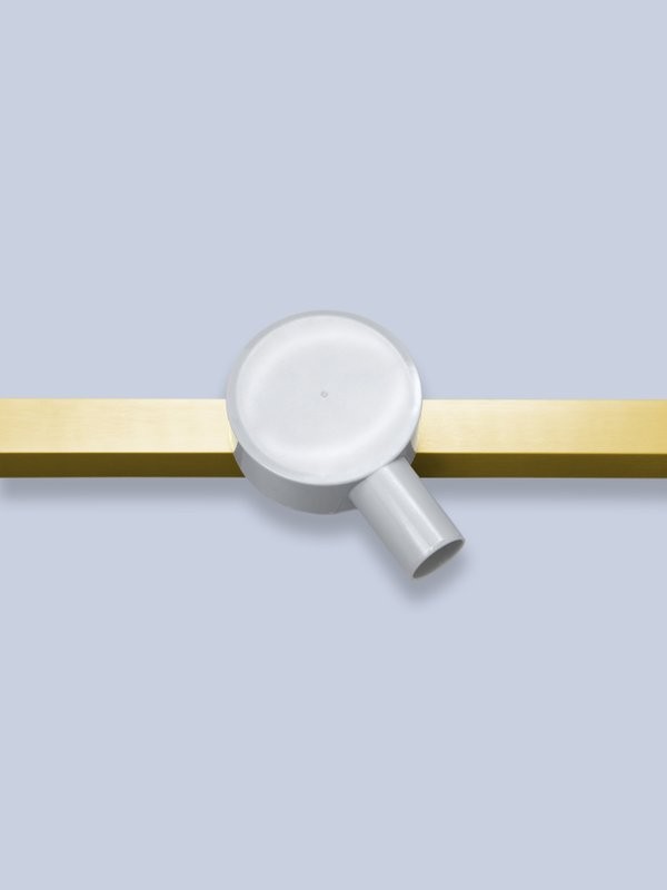 Душевой трап (лоток) AltroBagno Trave AltroBagnoTrave071221BG 80 см, решетка матовое золото, с сифоном