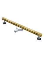 Душевой трап (лоток) AltroBagno Trave AltroBagnoTrave071221BG 80 см, решетка матовое золото, с сифоном