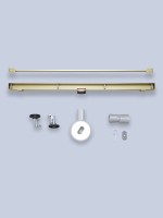 Душевой трап (лоток) AltroBagno Trave AltroBagnoTrave071221BG 80 см, решетка матовое золото, с сифоном