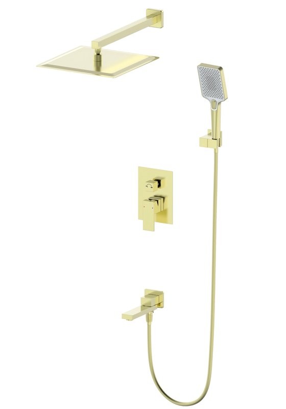 Душевой комплект Wonzon & Woghand WW-88939016-BG С ВНУТРЕННЕЙ ЧАСТЬЮ, брашированное золото