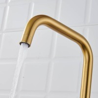 Смеситель для кухни с подключением фильтра Shevanik S528G, золотой сатин Смеситель для кухни с подключением фильтра Shevanik S528G, золотой сатин