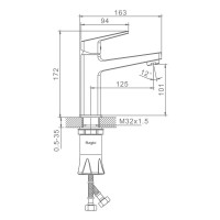 Смеситель для раковины Raglo R30.10.06, черный Смеситель для раковины Raglo R30.10.06, черный