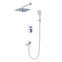 Душевой комплект Wonzon & Woghand WW-88087068-CR С ВНУТРЕННЕЙ ЧАСТЬЮ, хром