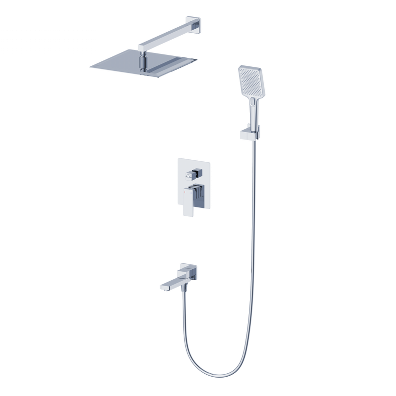 Душевой комплект Wonzon & Woghand WW-88087068-CR С ВНУТРЕННЕЙ ЧАСТЬЮ, хром