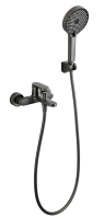 Смеситель для ванны с душем BELZ B713 B61713-3 оружейная сталь Смеситель для ванны с душем BELZ B713 B61713-3 оружейная сталь