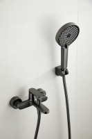 Смеситель для ванны с душем BELZ B713 B61713-3 оружейная сталь Смеситель для ванны с душем BELZ B713 B61713-3 оружейная сталь