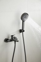 Смеситель для ванны с душем BELZ B713 B61713-3 оружейная сталь Смеситель для ванны с душем BELZ B713 B61713-3 оружейная сталь